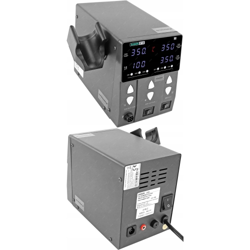 STACJA SUGON 212 760W - SOLIDNY HOT AIR + LUTOWNICA PRECYZYJNA GROTY T12 4X
