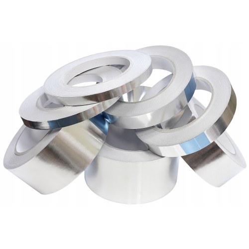 TAŚMA ALUMINIOWA SAMOPRZYLEPNA METALIZOWANA MONTAŻOWA KLEJĄCA 30mm 40m