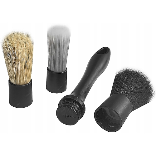 ZESTAW DETAILING 3x PĘDZEL SZCZOTKA DO CZYSZCZENIA SAMOCHODU MYCIA AUTA 3w1