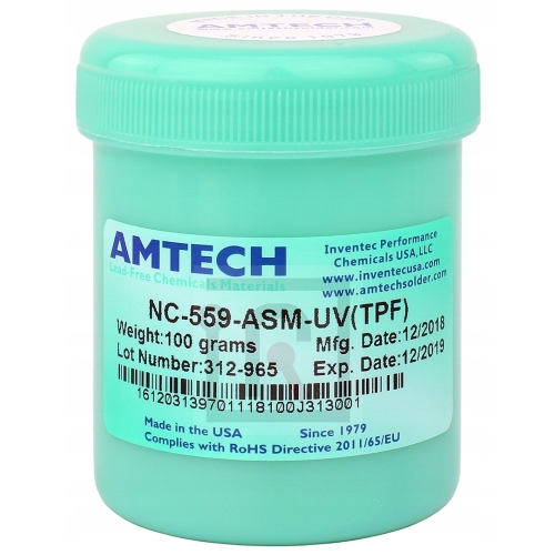 TOPNIK AMTECH NC-559-ASM-TPF(UV) 100g NO-CLEAN FLUX PASTA LUTOWNICZA ŻEL