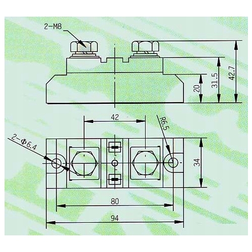 RADIATOR 200A 3FAZY WENTYLATOR AUTOMATYCZNY DO PRZEKAŹNIKÓW SSR 3 FAZOWYCH