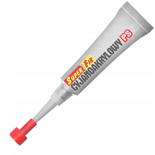 MOCNY KLEJ SUPER FIX PS CJANOAKRYLOWY BŁYSKAWICZNY PLASTIK METAL GUMA SKÓRA