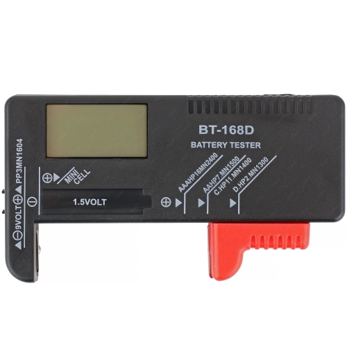 CYFROWY TESTER BATERII AA AAA R14 6LR CR2032 BT-168D MIERNIK AKUMULATORÓW