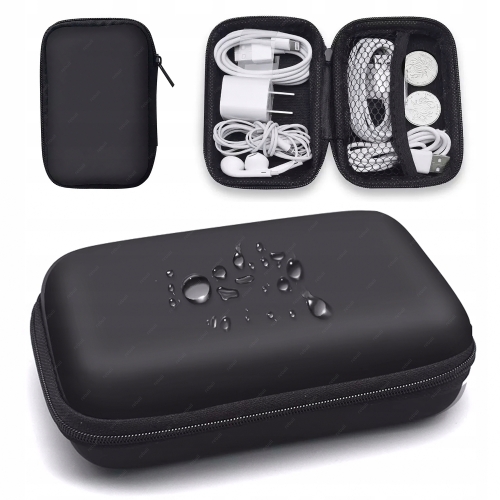 ETUI FUTERAŁ POKROWIEC CASE NA SŁUCHAWKI ŁADOWARKĘ USB C KABLE BIŻUTERIĘ