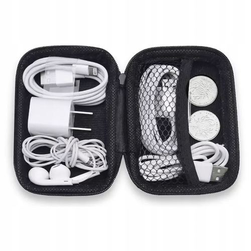 ETUI FUTERAŁ POKROWIEC CASE NA SŁUCHAWKI ŁADOWARKĘ USB C KABLE BIŻUTERIĘ