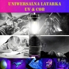 LATARKA LED UV 5W 395nm + COB WBUDOWANY AKUMULATOR USB ZESTAW 2w1 RT0328