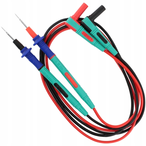 SILIKONOWE PRZEWODY MIERNIKA MULTIMETRU KABLE POMIAROWE SZPILKA 1000V 20A