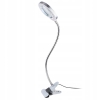 LAMPA LED Z LUPĄ UCHWYTEM DO STOŁU PIERŚCIENIOWA SERWISOWA 10W USB RT0370