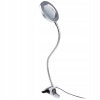 LAMPA LED Z LUPĄ UCHWYTEM DO STOŁU PIERŚCIENIOWA SERWISOWA 10W USB RT0370