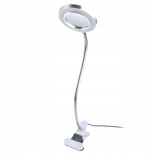 LAMPA LED Z LUPĄ UCHWYTEM DO STOŁU PIERŚCIENIOWA SERWISOWA 10W USB RT0370