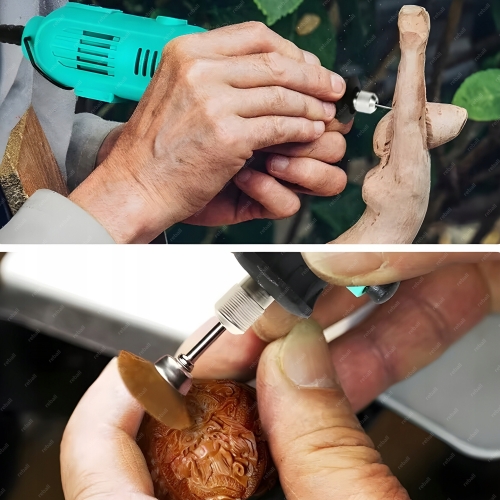 ZESTAW AKCESORIA DO MINI SZLIFIERKI KOŃCÓWKI FREZY PAPIER ŚCIERNY 140szt