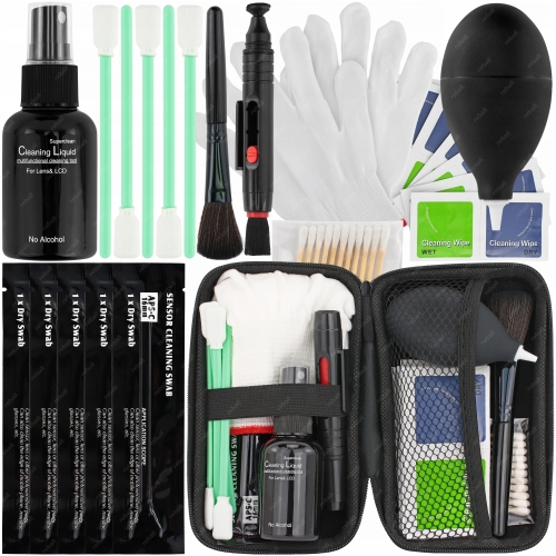 ZESTAW DO CZYSZCZENIA OBIEKTYWÓW OPTYKI SENSORÓW MATRYCY APS-C 16mm RT0411