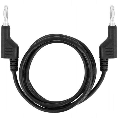 KABEL PRZEWÓD SILIKONOWY DO MIERNIK ZASILACZ BANAN BANAN 3,7mm BLACK 15A