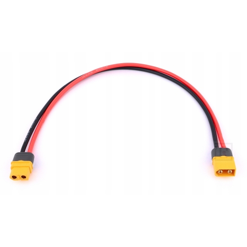 PRZEDŁUŻACZ XT60 MĘSKI ŻEŃSKI PRZEWODY SILIKONOWE ŁADOWANIA 14AWG 30cm