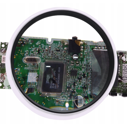 TRZECIA RĘKA DO LUTOWANIA RT0179 UCHWYT PCB Z LUPĄ 90mm 6x LED UCHWYT KOLBY