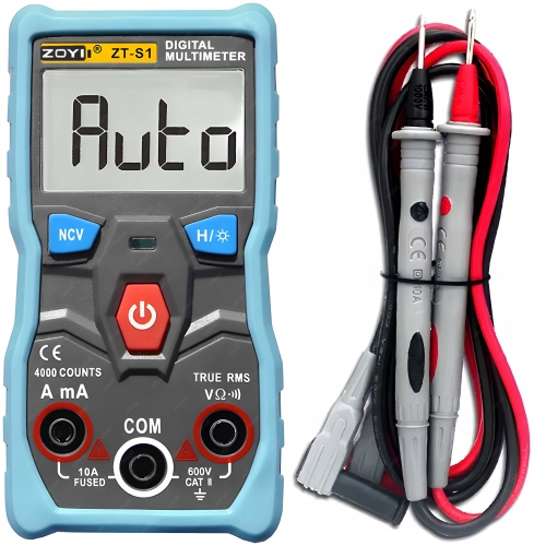 AUTOMATYCZNY MULTIMETR RĘCZNY CYFROWY ZOYI ZT-S1 MIERNIK NAPIĘCIA PRĄDU