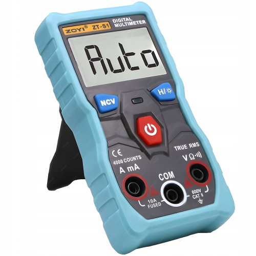AUTOMATYCZNY MULTIMETR RĘCZNY CYFROWY ZOYI ZT-S1 MIERNIK NAPIĘCIA PRĄDU