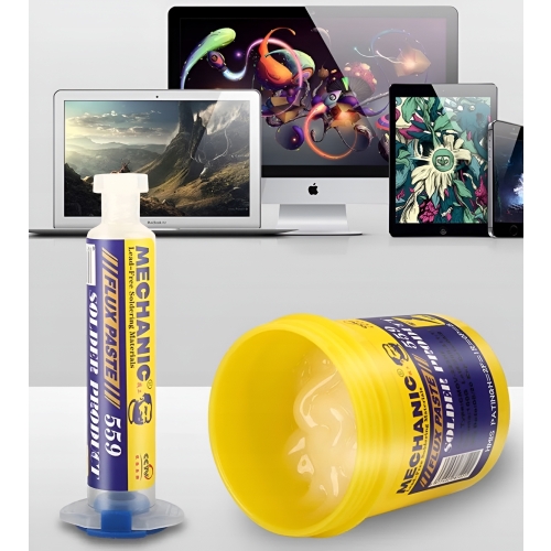 WYSOKOAKTYWNY FLUX TOPNIK PASTA LUTOWNICZA DO LUTOWANIA MECHANIC 559 5g