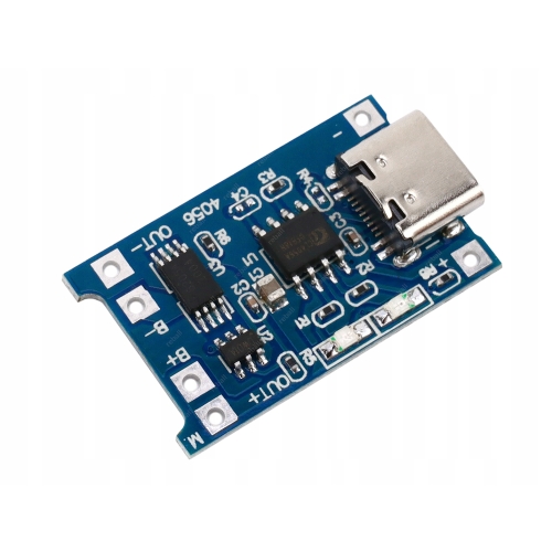 ŁADOWARKA DO OGNIW Li-Ion 1A TP4056 AUTOMATYCZNA AKUMULATORÓW TP4056 USB-C