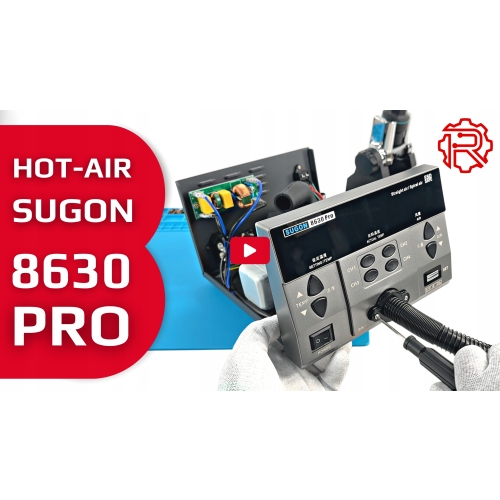 STACJA LUTOWNICZA HOT AIR NA GORĄCE POWIETRZE SPAWARKA SUGON 8630 PRO 1300W