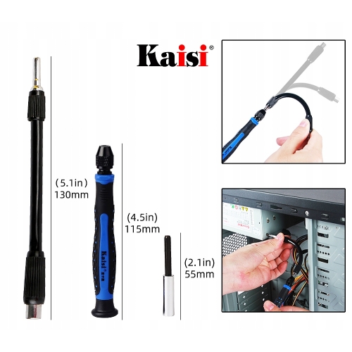 ZESTAW ŚRUBOKRĘTÓW PRECYZYJNYCH BITÓW TORX KAISI K-9126 DO TELEFONÓW 126w1