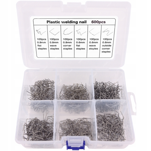 ZSZYWKI ZESTAW ZSZYWEK DO ZGRZEWARKA SPAWARKA PLASTIKU 600szt RÓŻNE RODZAJE