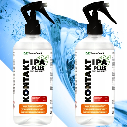 KONTAKT IPA PLUS 99,9% CZYSTY ALKOHOL IZOPROPYLOWY IZOPROPANOL 2x 500ml 1L
