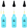 3X DOZOWNIK BUTELKA Z IGŁĄ ESD SAFE HDPE 60ml BLUE