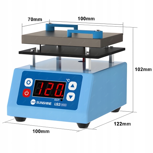 PODGRZEWACZ STACJA LUTOWNICZA LUTOWNICA BGA PCB SUNSHINE LS2 MINI 260C 160W