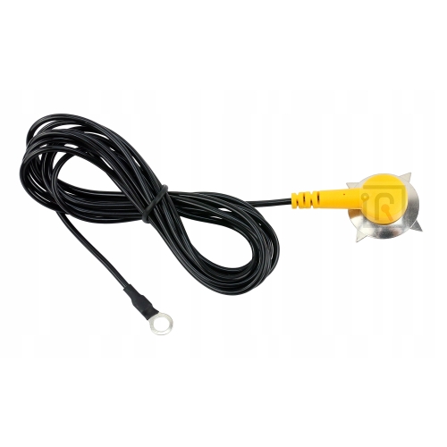 PRZEWÓD KABEL UZIEMIAJĄCY ŁĄCZNIK MAT ESD KLIPS KONIEC OCZKO UZIEMIENIE 2m