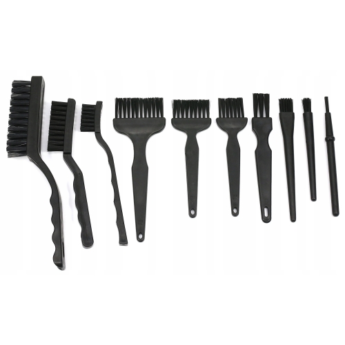 ZESTAW SZCZOTEK PĘDZLI ESD + UCHWYT MONTAŻOWY TRZECIA RĘKA ZD-11E 11w1