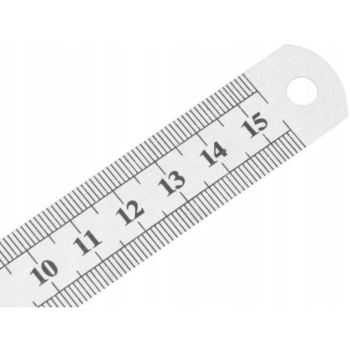 ZESTAW PRECYZYJNA METALOWA LINIJKA DWUSTRONNA 30cm 12cali + 15cm 6 cali