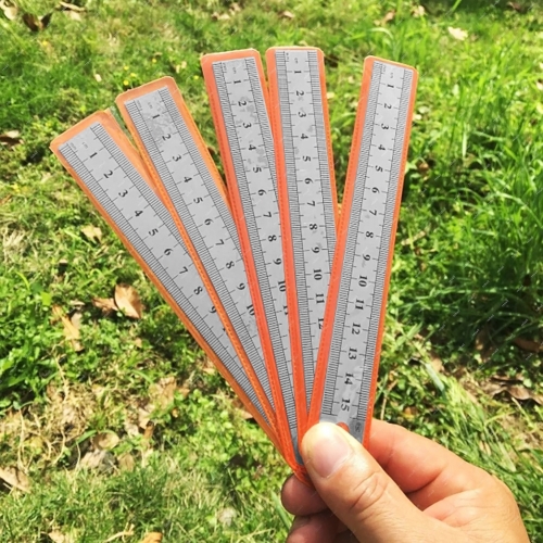 ZESTAW PRECYZYJNA METALOWA LINIJKA DWUSTRONNA 30cm 12cali + 15cm 6 cali