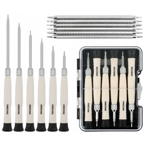 ZESTAW ŚRUBOKRĘTÓW PRECYZYJNYCH WKRĘTAKÓW BITÓW RT0023 DO TELEFONÓW 12w1