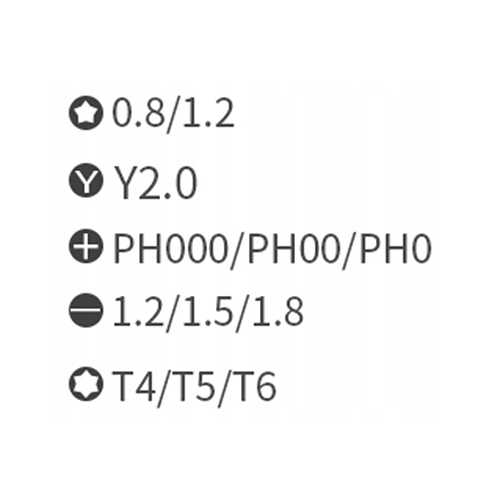 ZESTAW ŚRUBOKRĘTÓW PRECYZYJNYCH WKRĘTAKÓW BITÓW RT0023 DO TELEFONÓW 12w1