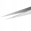 2x PRECYZYJNA PĘSETA PINCETA SA-11 PROSTA+ SA-15 ZAGIĘTA OSTRE 0,2mm TWARDE
