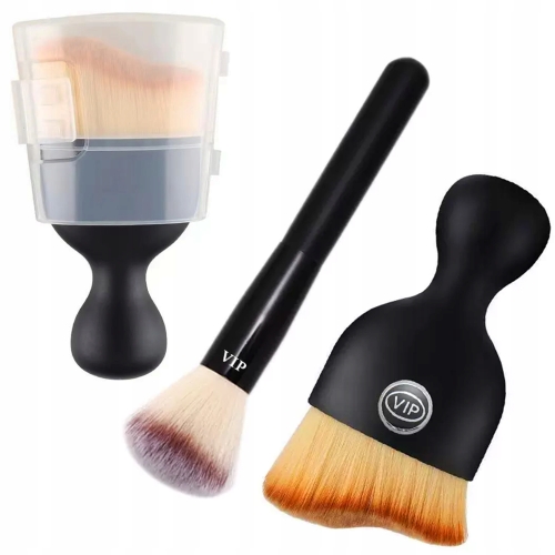 ZESTAW DETAILING CAR 2w1 DO AUTA PREMIUM - MIĘKKI PĘDZELEK + PĘDZEL Z ETUI