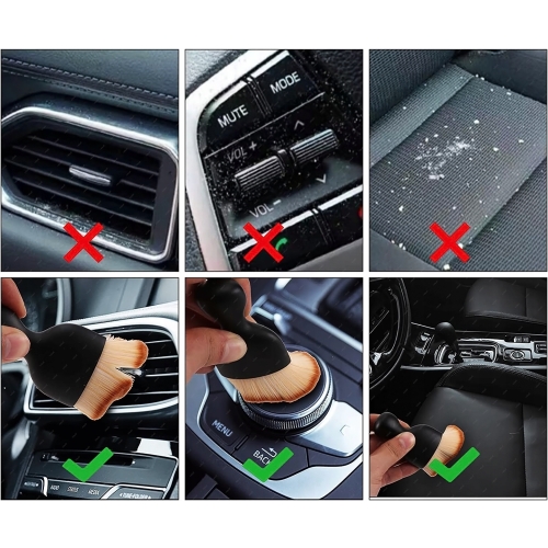 ZESTAW DETAILING CAR 2w1 DO AUTA PREMIUM - MIĘKKI PĘDZELEK + PĘDZEL Z ETUI