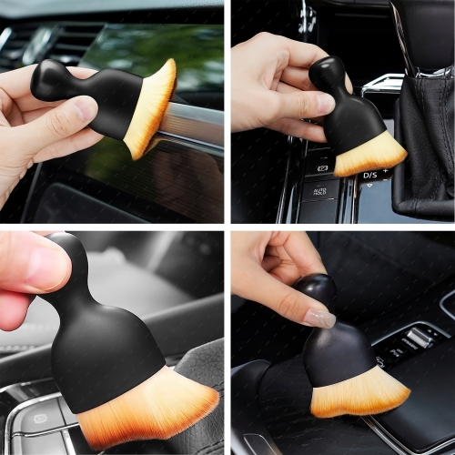 ZESTAW DETAILING CAR 2w1 DO AUTA PREMIUM - MIĘKKI PĘDZELEK + PĘDZEL Z ETUI