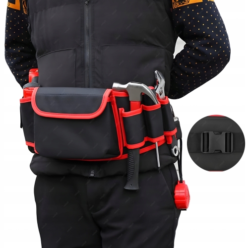 PAS NARZĘDZIOWY MONTERSKI TORBA NARZĘDZIA KABURA KIESZENIE BIODROWY RT0317