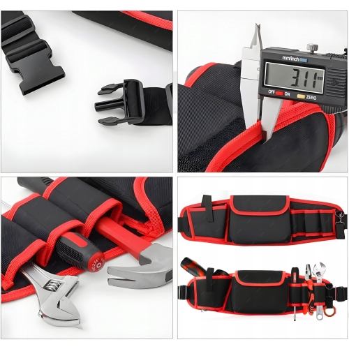 PAS NARZĘDZIOWY MONTERSKI TORBA NARZĘDZIA KABURA KIESZENIE BIODROWY RT0317