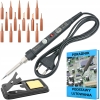 LUTOWNICA PRECYZYJNA CYFROWA S601A ZESTAW GROTÓW 15X DO LUTOWANIA+ PORADNIK