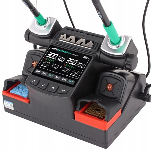 ZESTAW STACJA LUTOWNICZA AIFEN A902 PRO 350W 9 GROTÓW C115 C210 C245 Lv1
