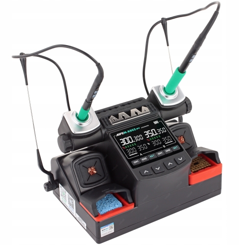 ZESTAW STACJA LUTOWNICZA AIFEN A902 PRO 350W 9 GROTÓW C115 C210 C245 Lv1
