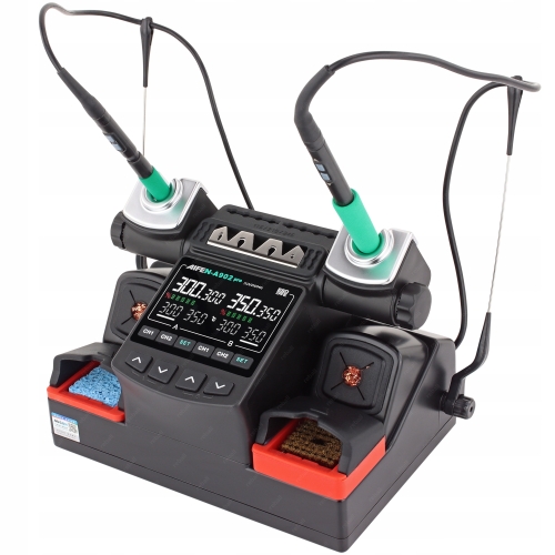 ZESTAW STACJA LUTOWNICZA AIFEN A902 PRO 350W 9 GROTÓW C115 C210 C245 Lv1