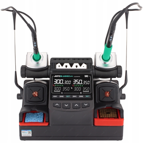 ZESTAW STACJA LUTOWNICZA AIFEN A902 PRO 350W 9 GROTÓW C115 C210 C245 Lv1