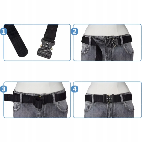 PASEK PAS TAKTYCZNY NYLON SURVIVAL KLAMRA QUICK RELEASE KOMPAS RT0409 125cm