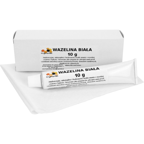 WAZELINA BIAŁA TECHNICZNA 10g ŚCIERECZKA TUBKA SMAR DO ROWERÓW UNIWERSALNY