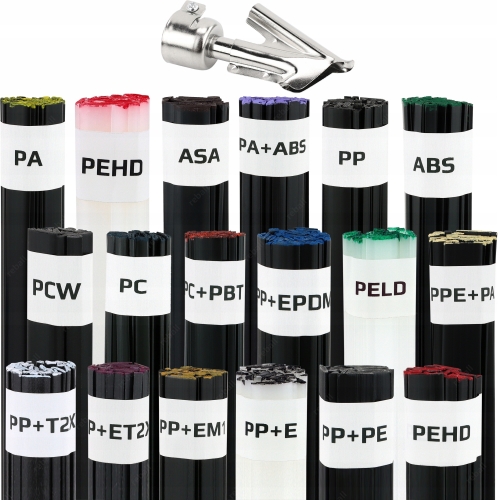 18X SPOIWO DO PLASTIKU SPAWARKA ZESTAW DO SPAWANIA PLASTIKU 1,8kg + DYSZA