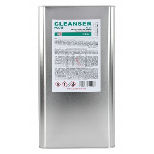 CLEANSER PCC 15 DO CZYSZCZENIA PŁYTEK PCB Z TOPNIKA PAST MICRO CHIP 5 LITR